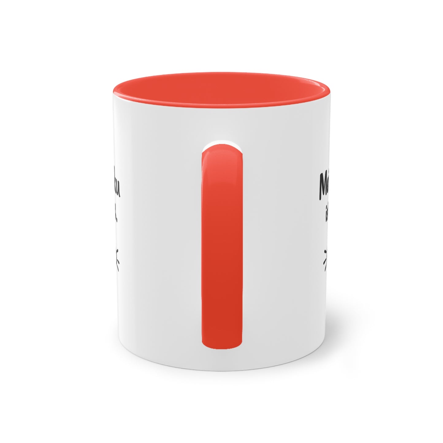 Tasse „Mein Akku ist bei 3 %.“ – Lustige Bürotasse mit Humor
