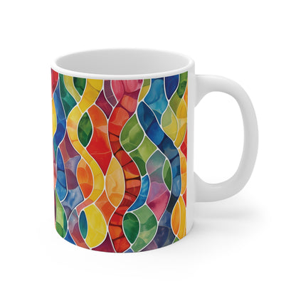 Mosaik Tasse bunt – Farbenfrohe Kaffee Tasse mit modernem Glasmosaik-Design für stilvolle Wohnmomente