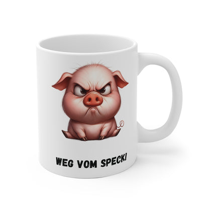 Weg vom Speck Schwein Tasse