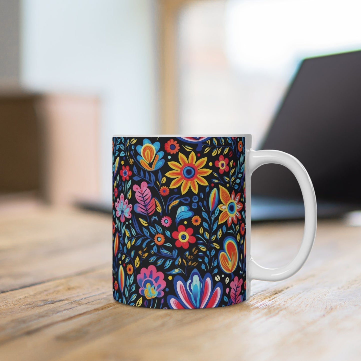 Blumenmuster Tasse – Farbenfrohe Eleganz für jeden Tag 🌸🌼☕