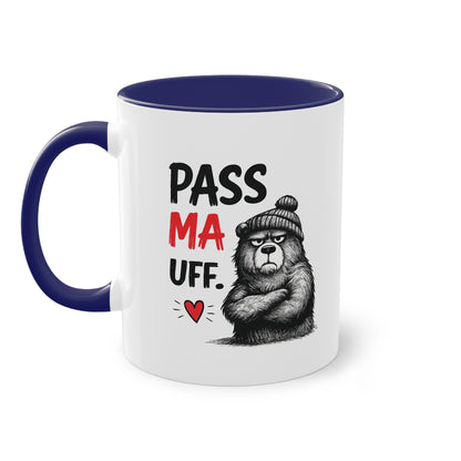 Tasse „Pass Ma Uff.“ – Berliner Schnauze trifft Bärenstärke 🐻☕❤️