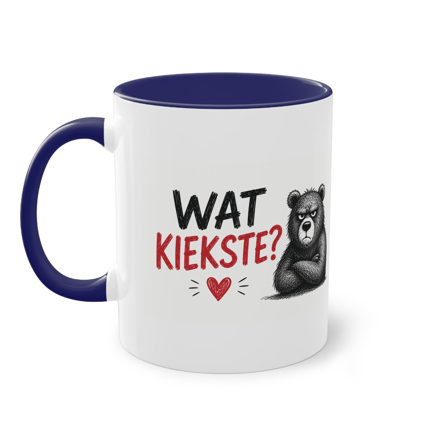 Tasse „Wat Kiekste?“ – Berliner Schnauze mit Humor ☕🐻