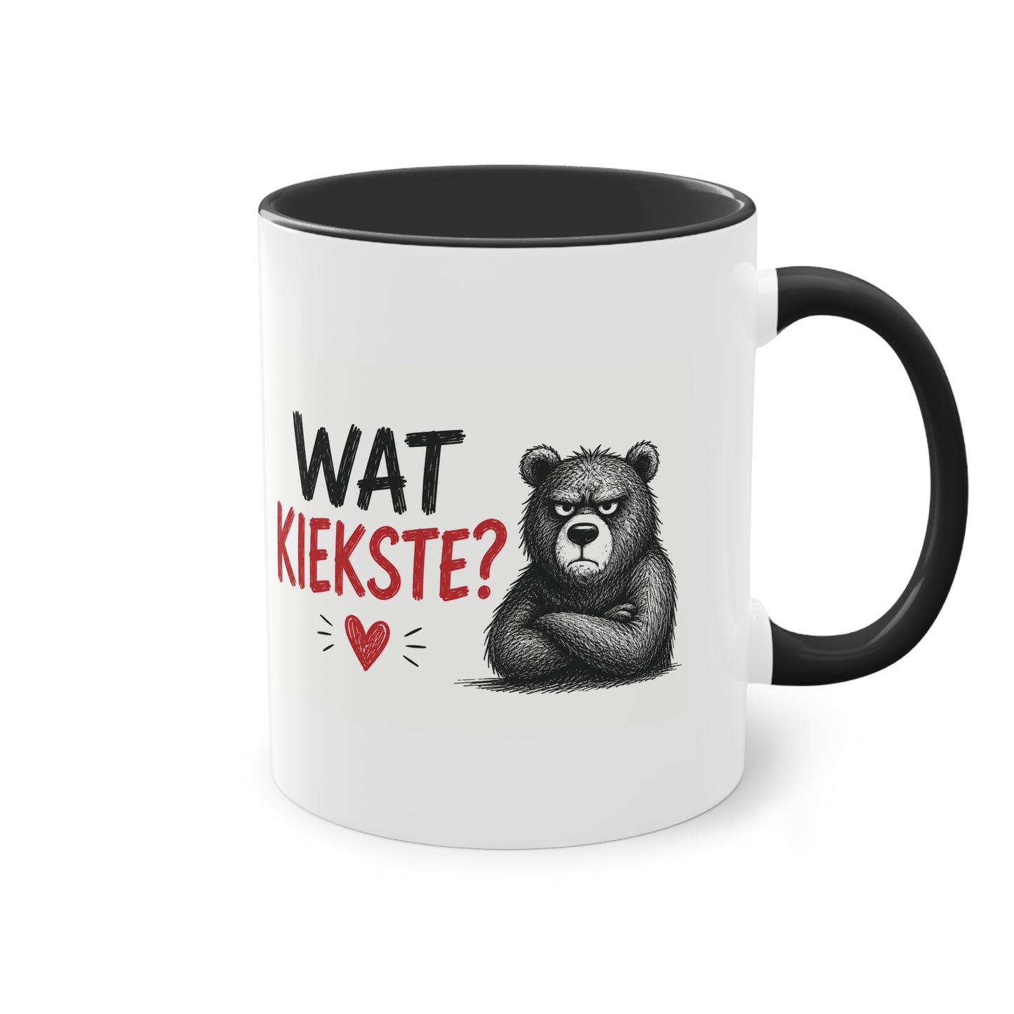 Tasse „Wat Kiekste?“ – Berliner Schnauze mit Humor ☕🐻