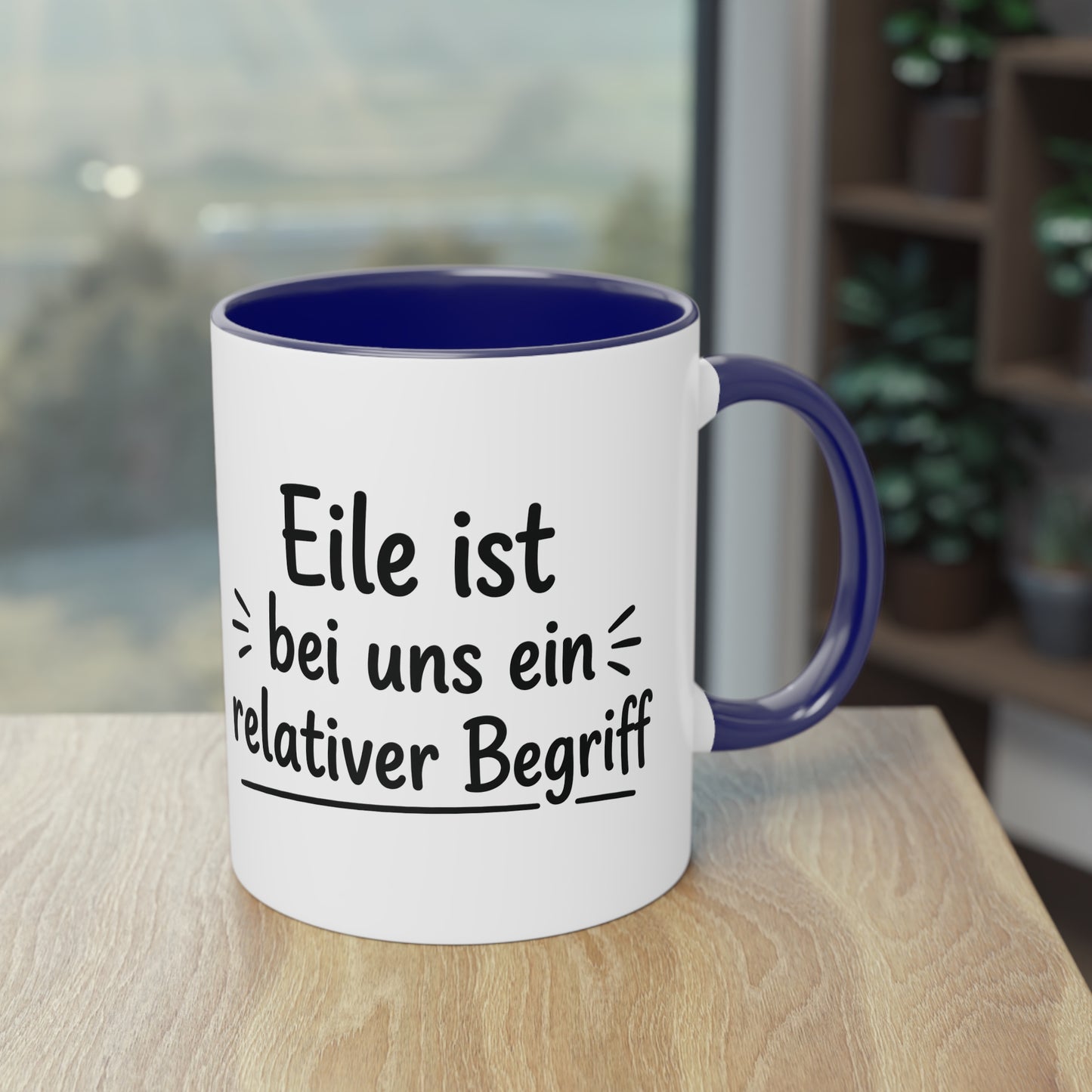 Tasse „Eile ist bei uns ein relativer Begriff“ – Humorvolle Behördentasse