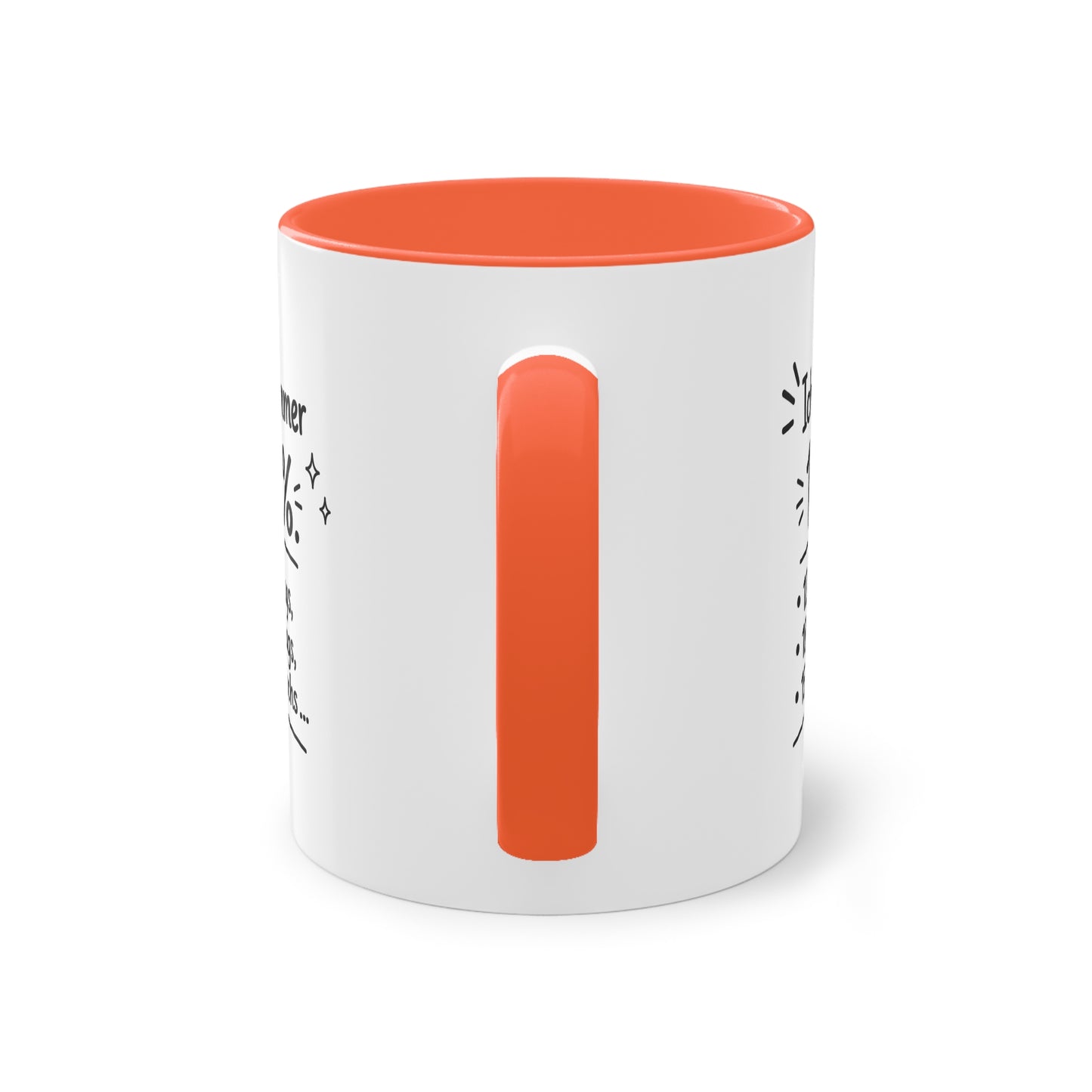 Tasse „Ich gebe immer 100 %. 12 % montags, 18 % dienstags, 15 % mittwochs …“