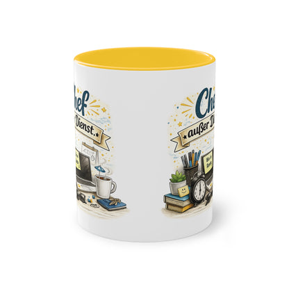 Tasse „Chef außer Dienst“ ☕📋🎉