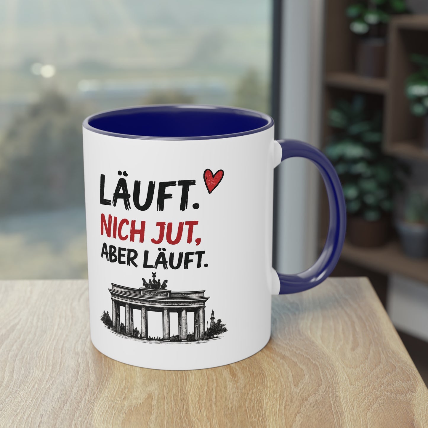 „Läuft. Nich jut, aber läuft.“ – Berliner Sprüche Tasse mit Humor ❤️