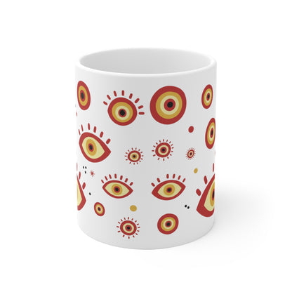 Boho Evil Eye Tasse – Stilvolles Design mit besonderer Symbolik