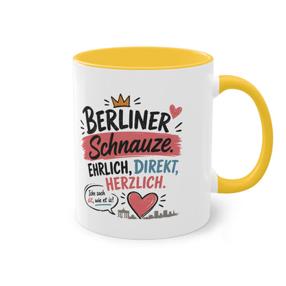 Berliner Schnauze. Ehrlich. Direkt. Herzlich. – Berliner Tasse mit Humor & echtem Hauptstadt-Charme