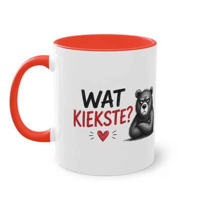 Tasse „Wat Kiekste?“ – Berliner Schnauze mit Humor ☕🐻