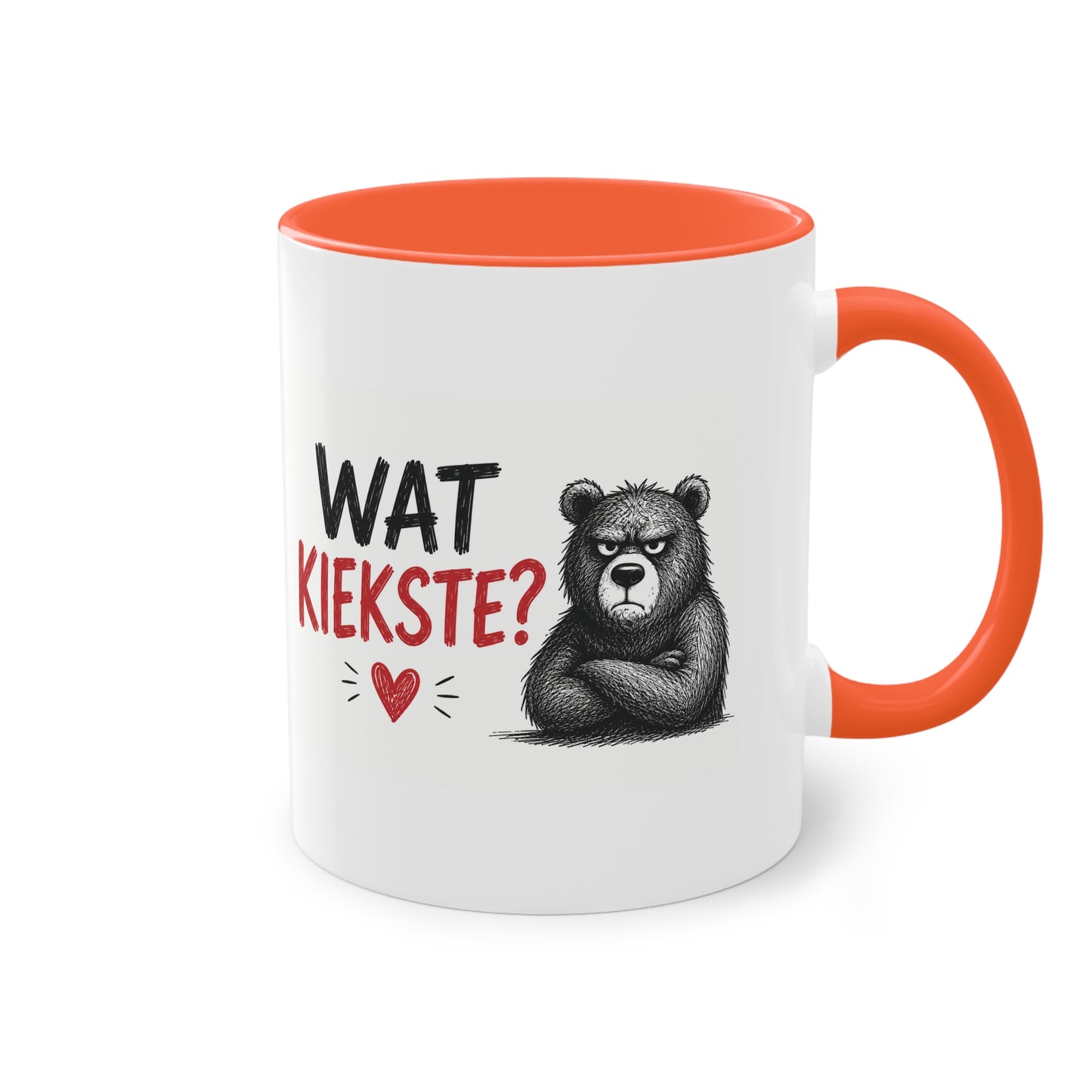 Tasse „Wat Kiekste?“ – Berliner Schnauze mit Humor ☕🐻