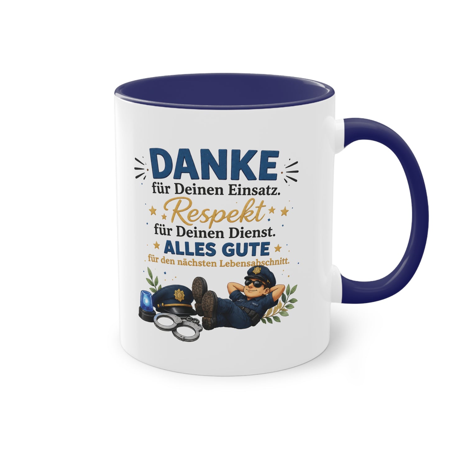 Danke für Deinen Einsatz. Respekt für Deinen Dienst. Alles Gute für den nächsten Lebensabschnitt. 👮☕💙