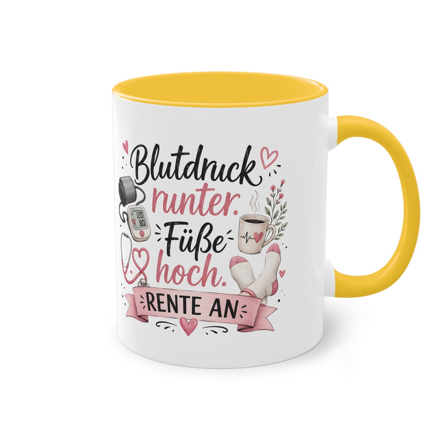 Blutdruck runter. Füße hoch. Rente an. 💗🩺☕