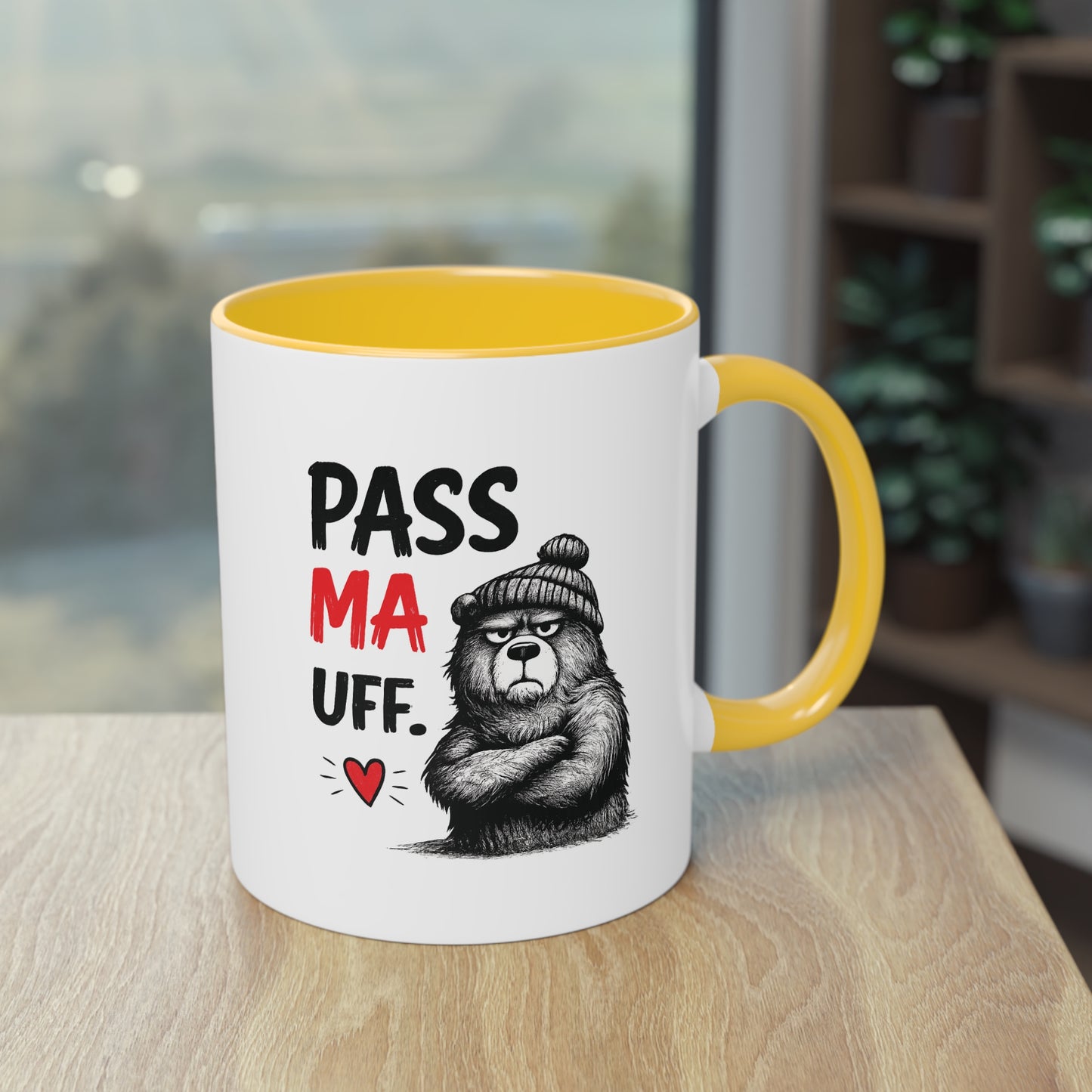 Tasse „Pass Ma Uff.“ – Berliner Schnauze trifft Bärenstärke 🐻☕❤️