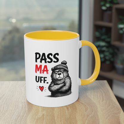 Tasse „Pass Ma Uff.“ – Berliner Schnauze trifft Bärenstärke 🐻☕❤️
