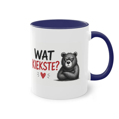 Tasse „Wat Kiekste?“ – Berliner Schnauze mit Humor ☕🐻