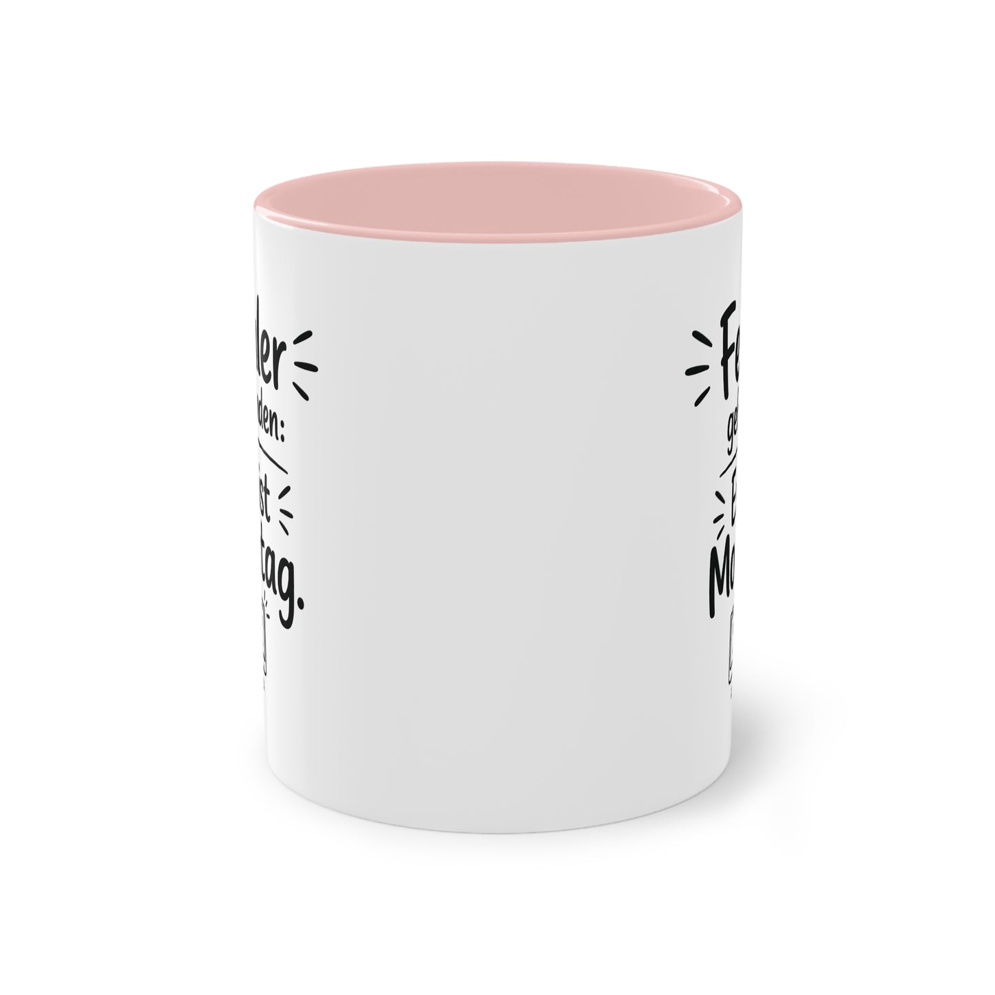 Tasse „Fehler gefunden: Es ist Montag.“ – Lustige Bürotasse mit Humor