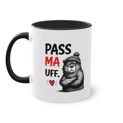 Tasse „Pass Ma Uff.“ – Berliner Schnauze trifft Bärenstärke 🐻☕❤️
