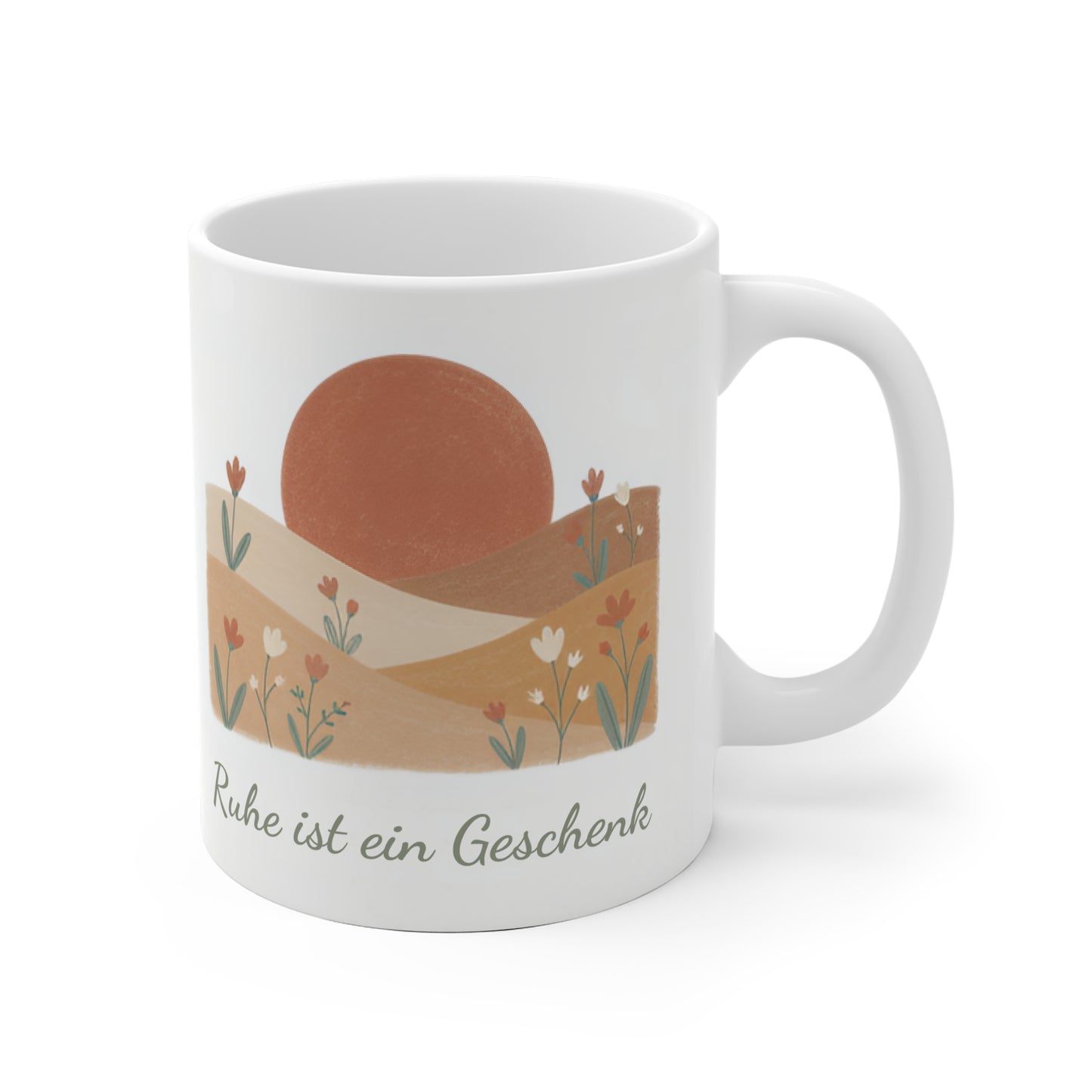 Ruhe ist ein Geschenk Tasse | Achtsamkeits-Becher Entspannung