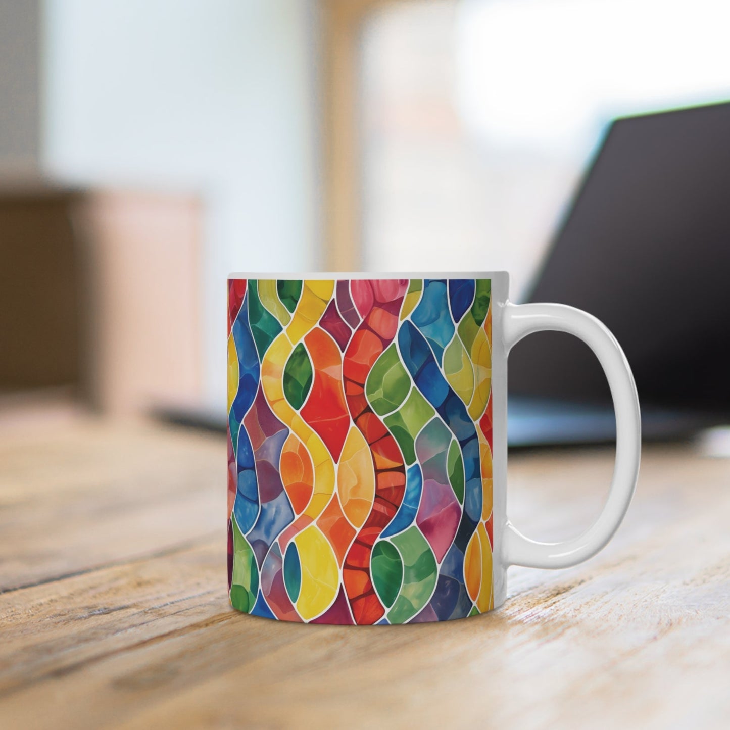 Mosaik Tasse bunt – Farbenfrohe Kaffee Tasse mit modernem Glasmosaik-Design für stilvolle Wohnmomente