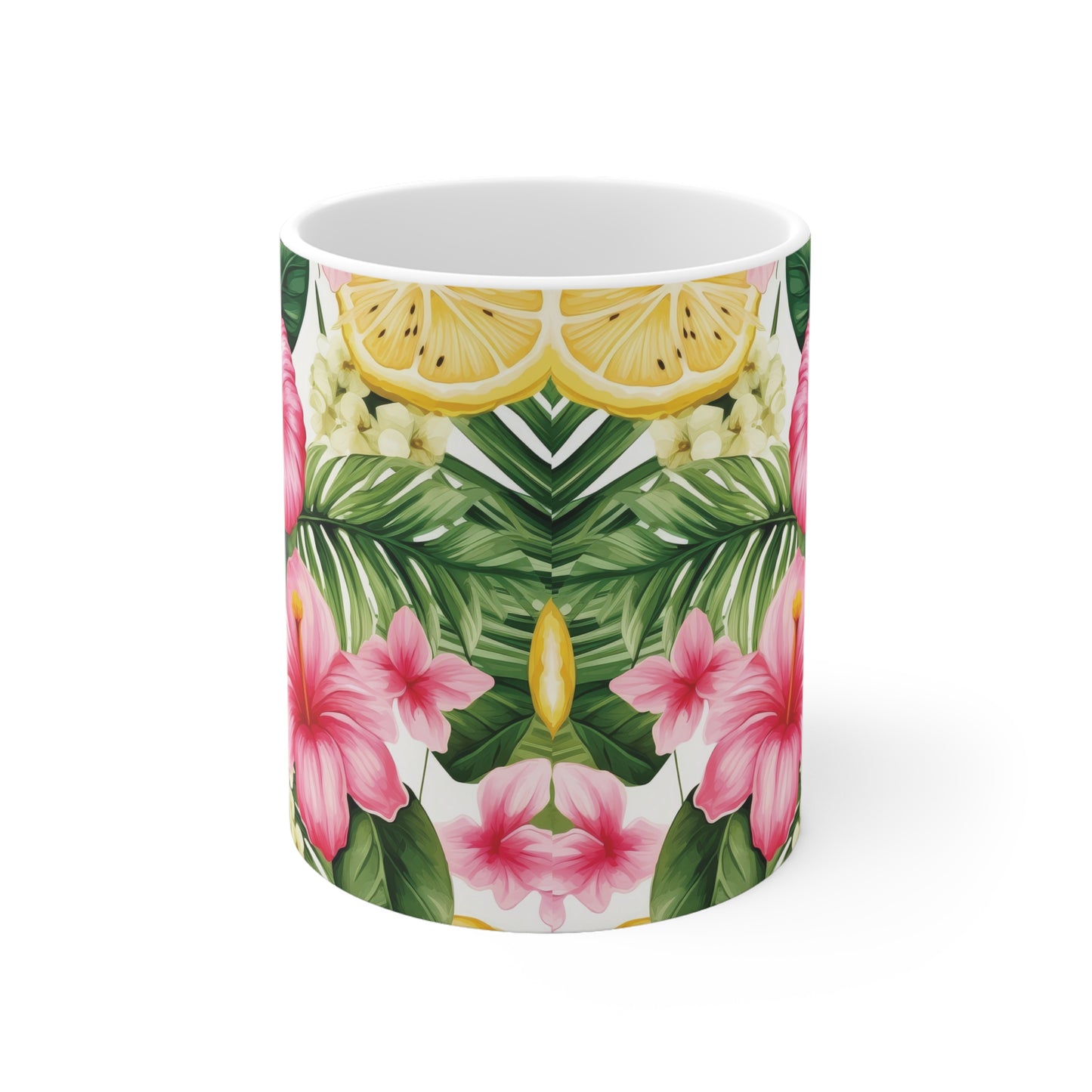 Tropische Blumen Tasse – Stilvolle Kaffee Tasse mit floralem Sommer-Design für exotische Wohlfühlmomente
