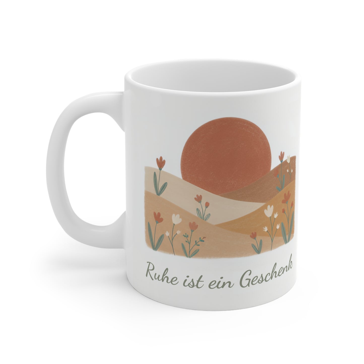 Ruhe ist ein Geschenk Tasse | Achtsamkeits-Becher Entspannung