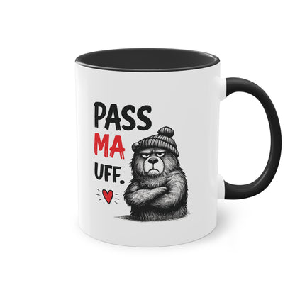 Tasse „Pass Ma Uff.“ – Berliner Schnauze trifft Bärenstärke 🐻☕❤️
