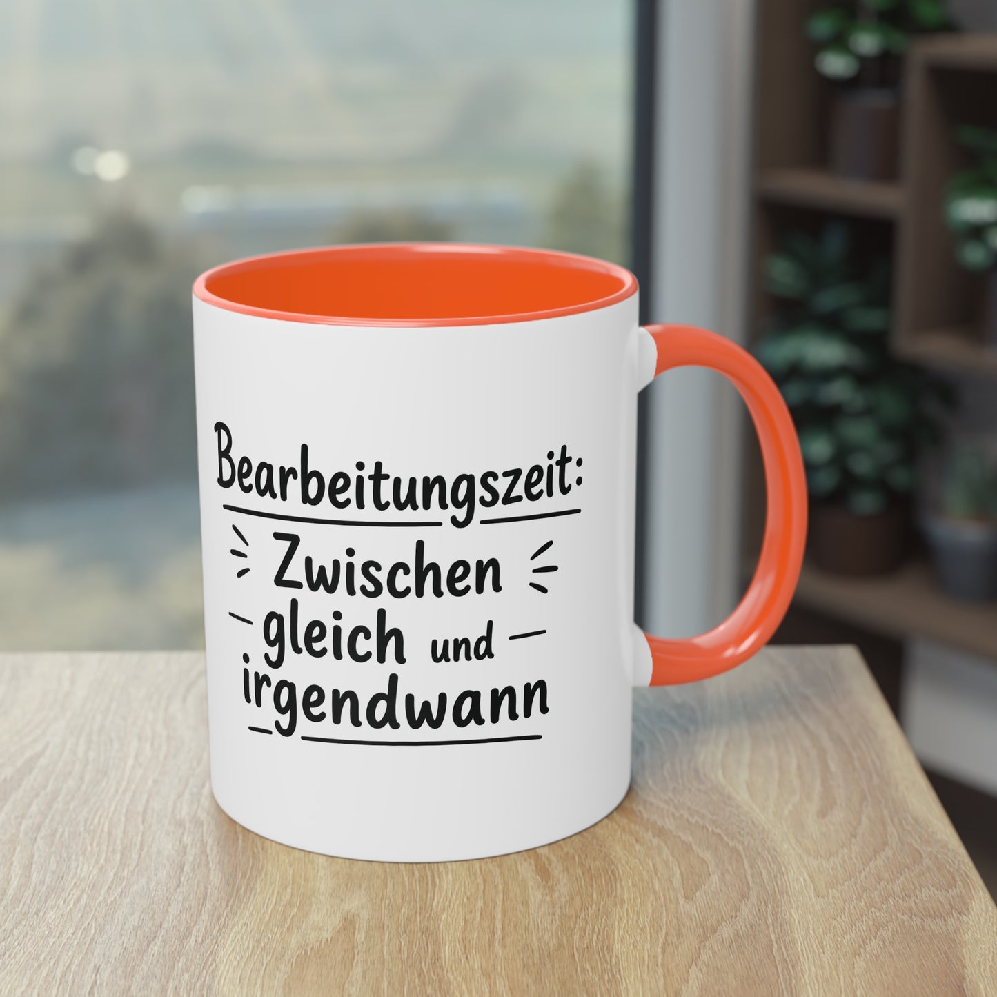 Tasse „Bearbeitungszeit: Zwischen gleich und irgendwann“ – Humorvolle Behördentasse