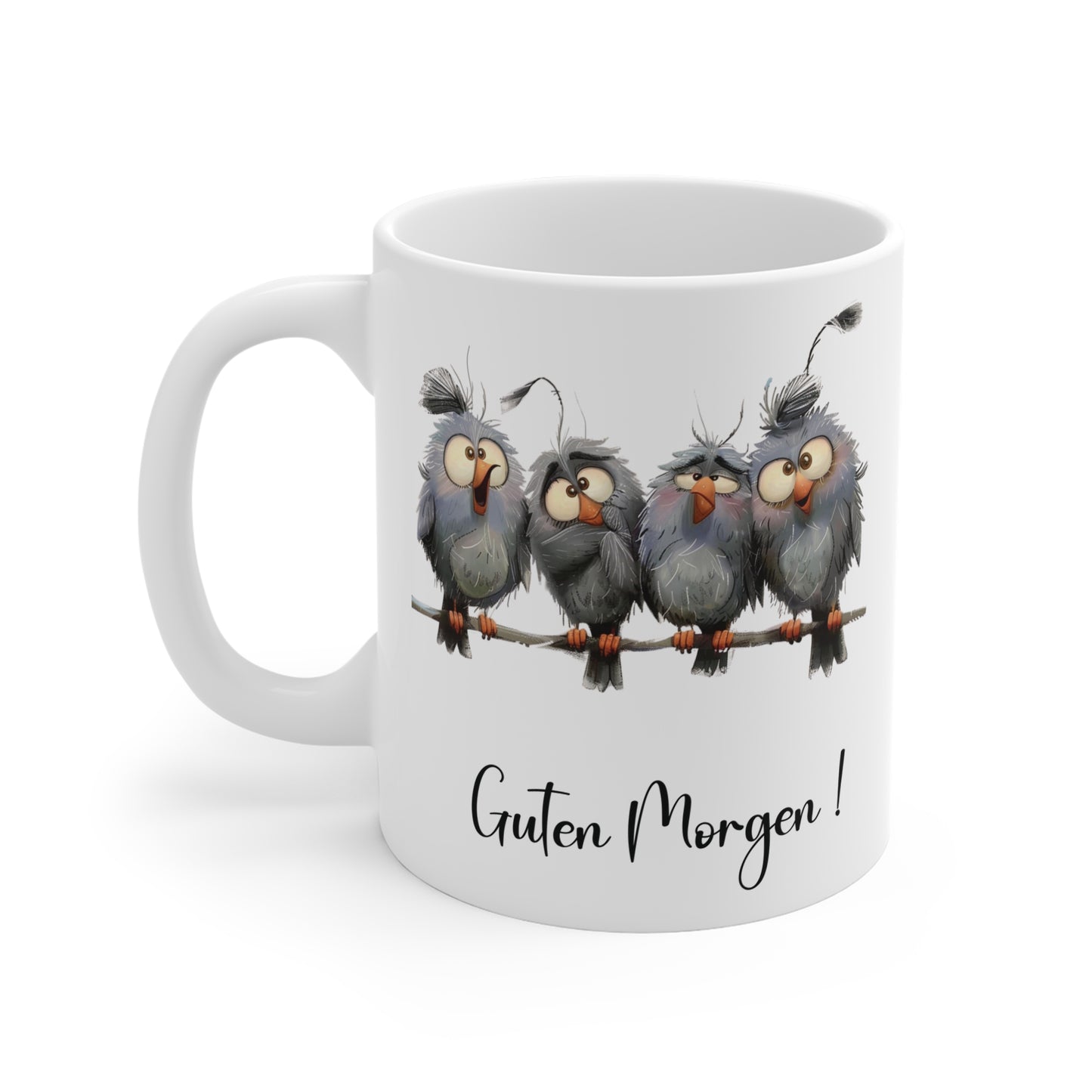 Guten Morgen Tasse – Lustige Vogel Tasse für Kaffee, Tee und einen humorvollen Start in den Tag