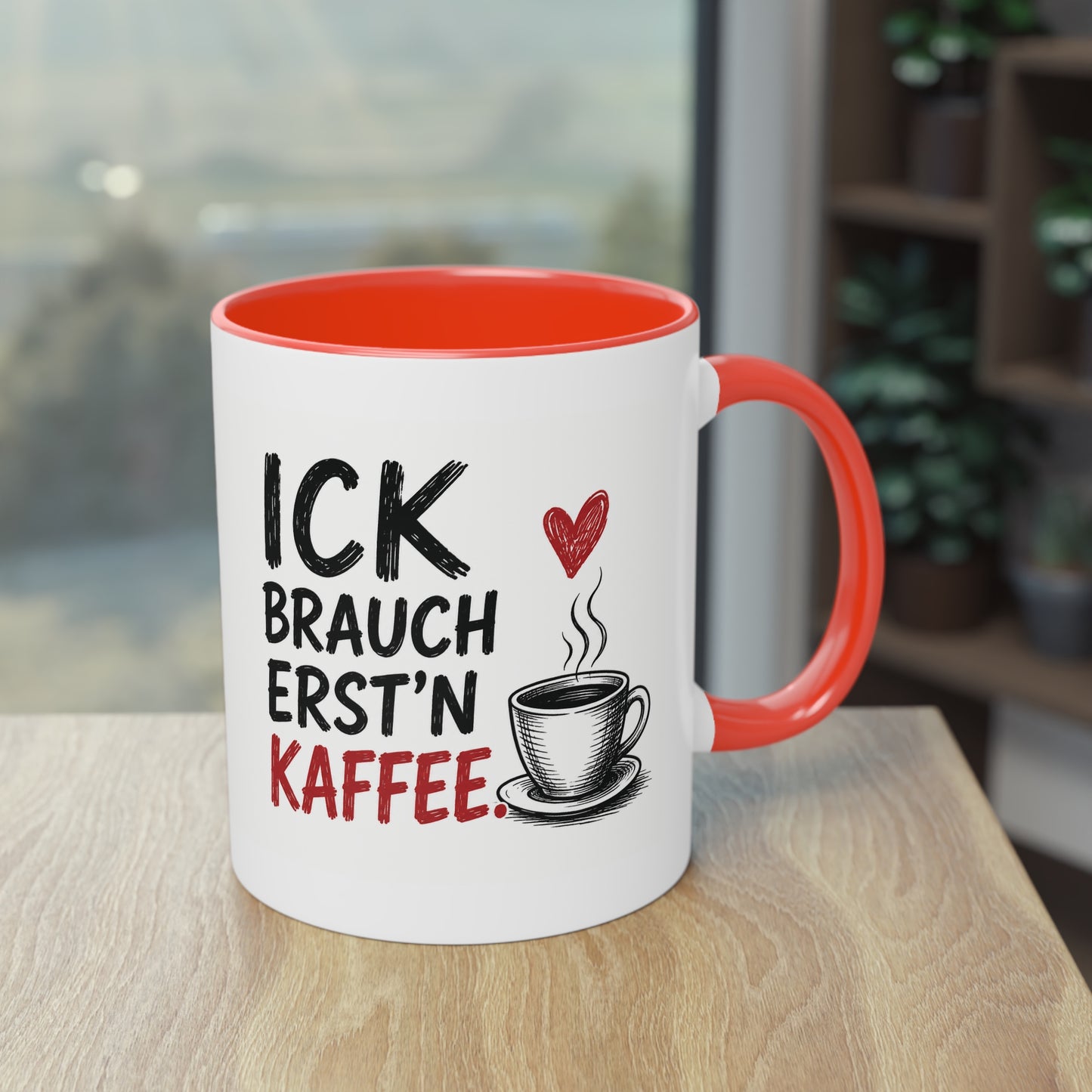 „Ick brauch erst’n Kaffee“ – Berliner Sprüche Tasse mit Humor ☕❤️