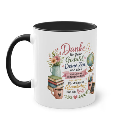 Danke für Deine Geduld, Deine Zeit und alles, was Du uns mitgegeben hast. Für den neuen Lebensabschnitt nur das Beste. 🍎📚💗