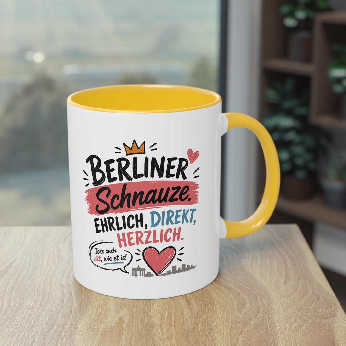 Berliner Schnauze. Ehrlich. Direkt. Herzlich. – Berliner Tasse mit Humor & echtem Hauptstadt-Charme