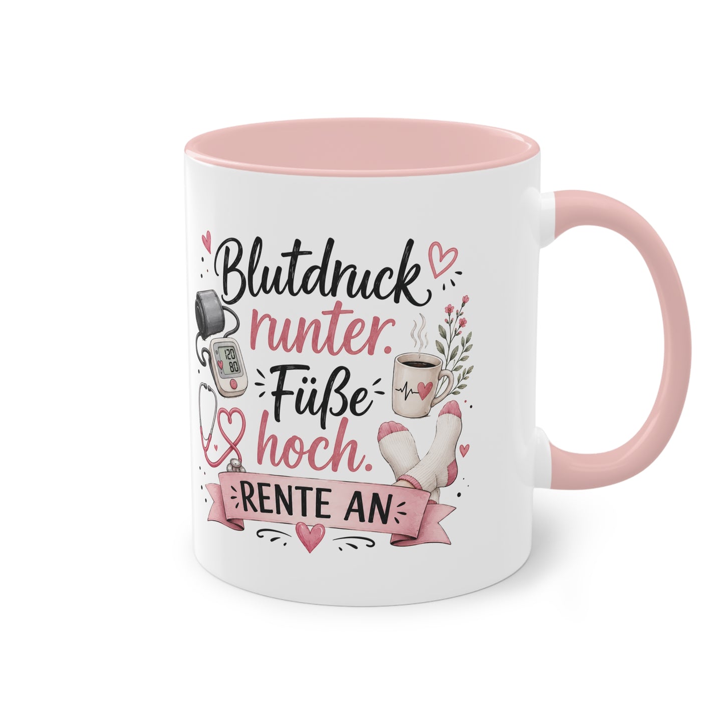 Blutdruck runter. Füße hoch. Rente an. 💗🩺☕