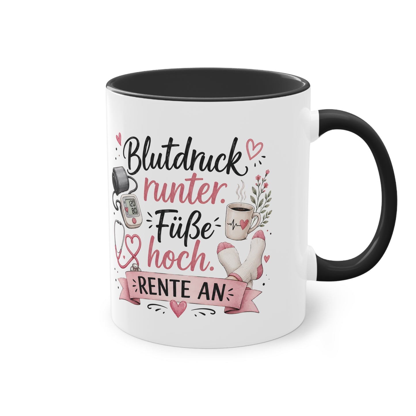 Blutdruck runter. Füße hoch. Rente an. 💗🩺☕