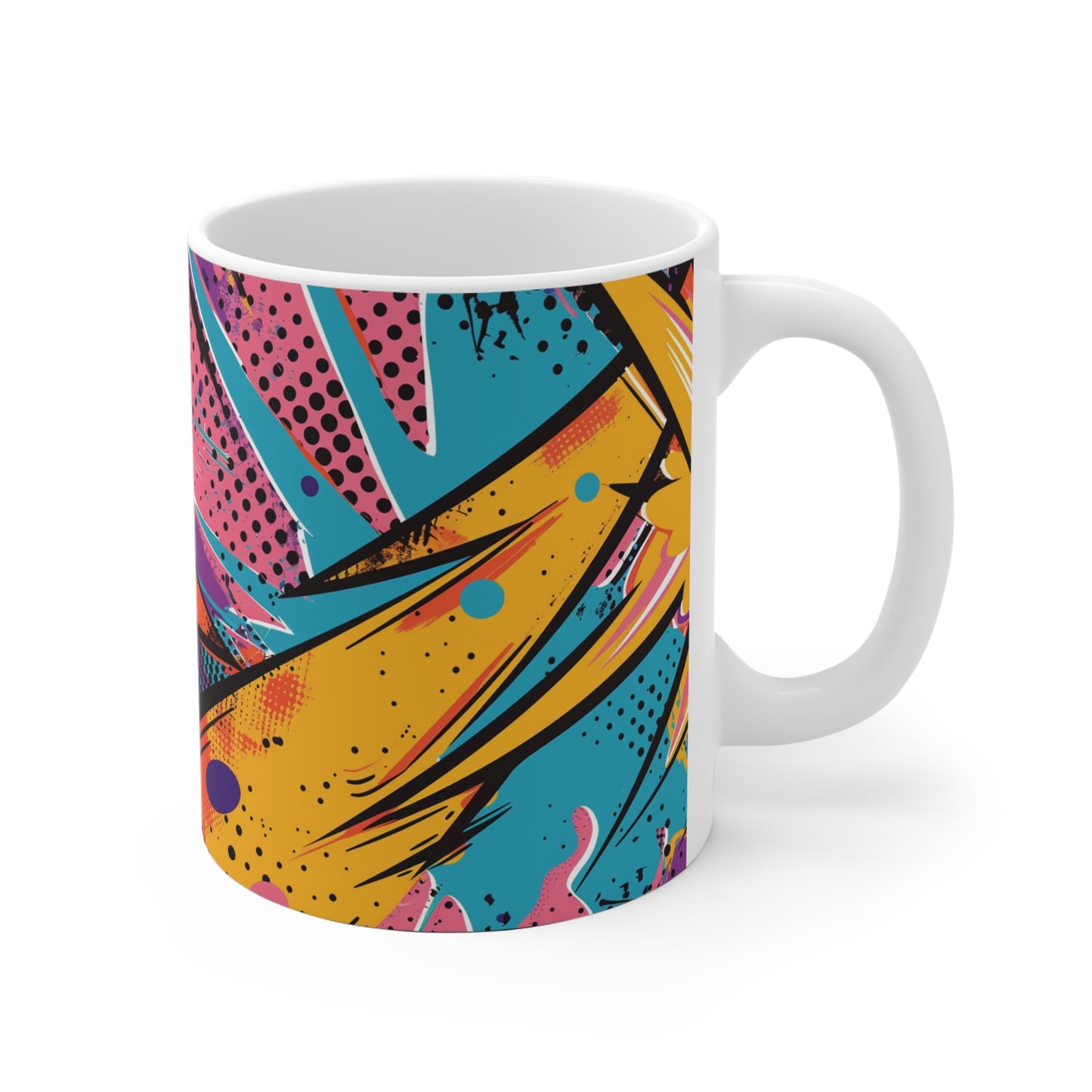 Comic-Art Tasse – Farbenfrohes Design mit urbanem Pop-Art Flair 🎨⚡☕