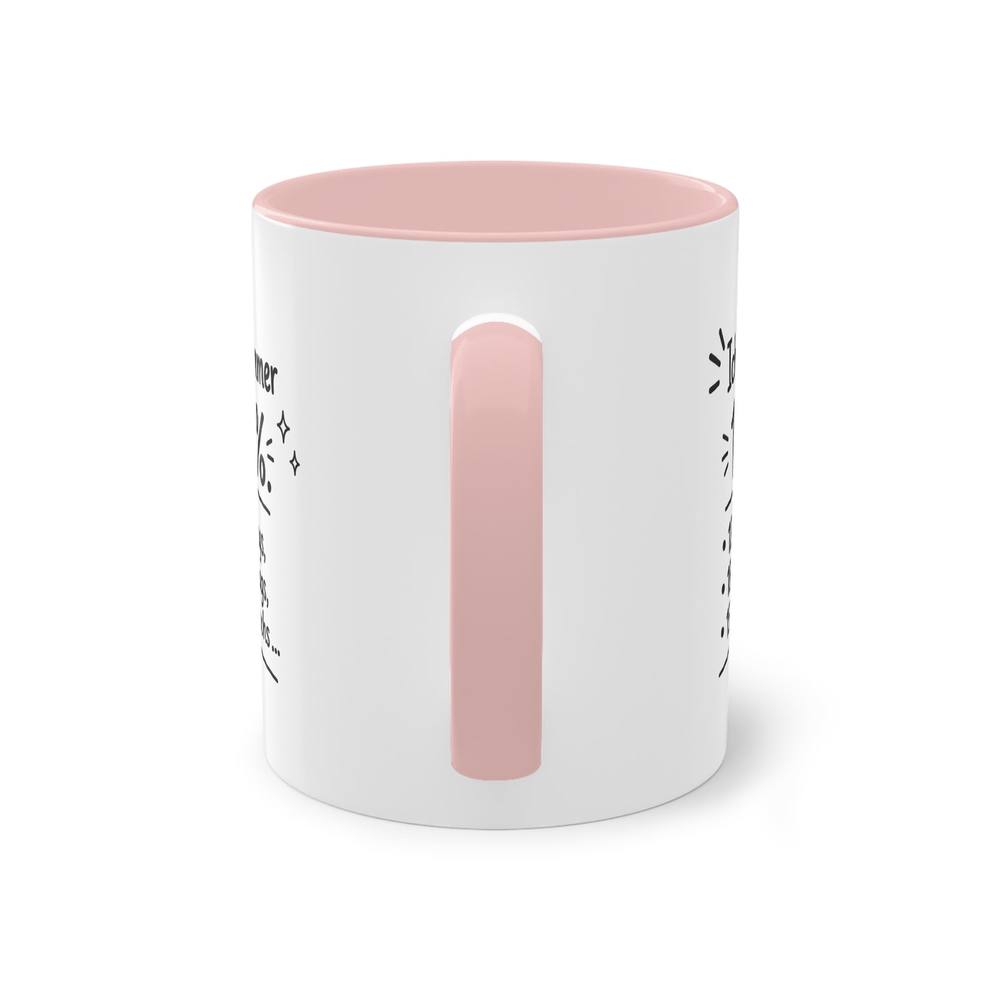 Tasse „Ich gebe immer 100 %. 12 % montags, 18 % dienstags, 15 % mittwochs …“
