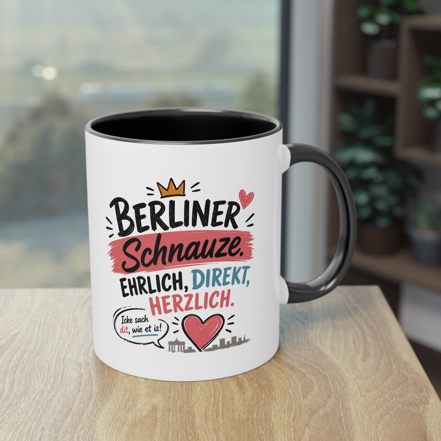 Berliner Schnauze. Ehrlich. Direkt. Herzlich. – Berliner Tasse mit Humor & echtem Hauptstadt-Charme